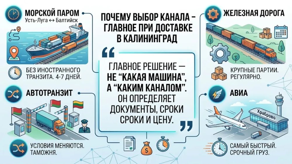 Грузоперевозки в Калининград из Москвы