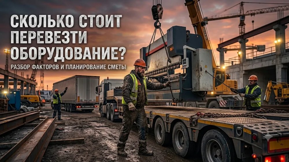 Стоимость перевозки оборудования